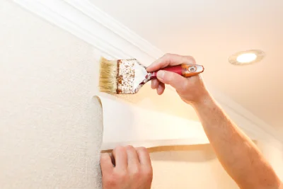 Pose de papier peint à Sainte-Marie — revêtements muraux et toiles de verre